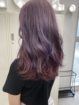 ヘアサロン ドット トウキョウ カラー 町田店(hair salon dot. tokyo color) マチルダボブ/ピンクベージュ/インナーグレージュ/ウルフ/前髪