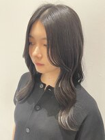 韓国風美髪レイヤー/シアーグレージュカラー/エモージュ姫カット