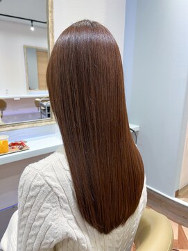 ナル 藤沢(NALU) シアブラウン髪質改善トリートメント/レイヤーロング/メテオ