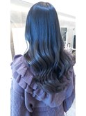 ダークブルージュ×ロングレイヤーカット