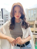 ロンドルーチェ 心斎橋(Lond luce)&nbsp;大人ガーリー×ミディアムレイヤーカット【心斎橋/髪質改善】