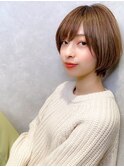 美髪/切りっぱなしボブ/ピンクブラウン/エアリーロング/錦糸町