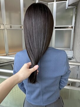 ロジェ(loje) 【loje】透明感ダークグレージュ/ナチュラルストレート