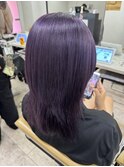 ディープアメジストウルフ小顔ワンレンケアブリーチ所沢練馬韓国