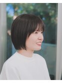 【sui hair studio 富塚町】切りっぱなしボブ