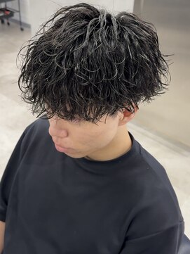 ネクスト 渋谷(NEXT) 波巻きパーマ/刈り上げマッシュ