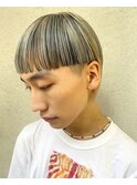 メンズショートウルフデザインカラー