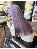 パープルカラーハイトーン艶髪