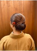 【和装向き】ツルッと“シニヨン”