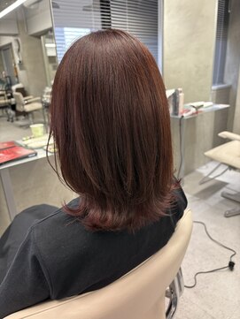 アヴァンス 西田辺(AVANCE.) レイヤーカット/ピンクブラウン/髪質改善トリートメント