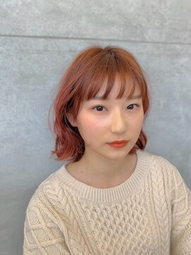 ヘアアンドアイラッシュ ココアンジェ くりえいと宗像店(Coco Ange) 【CocoAnge宗像/担当:沖村】ピーチオレンジ2