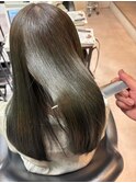 ブリーチなし透明感オリーブベージュ