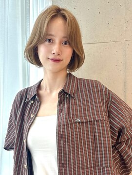 ソヨン 大宮2号店(SOYON) 顔周りレイヤーボブ/レイヤーカット/マロンベージュ