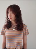 Lomalia渋谷ウェーブパーマ暖色カラー