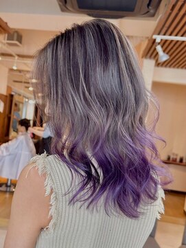 ブリッツ レボ(BLITZ-REVO) 着物ヘア/ダークアッシュ/ミディアムレイヤーカット/柏駅