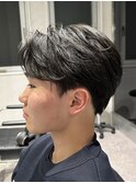 【ナチュラル色気】毛流れパーマセンターパート