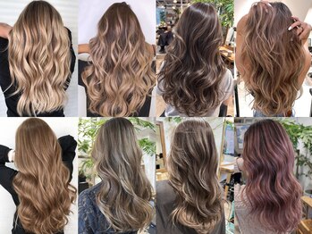 ロア インターナショナル 新宿店(LoA International)の写真/最新ケアブリーチやハーフブリーチで大人ハイトーン♪派手すぎない透明感カラーで色落ちもキレイ♪