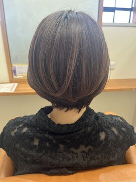 ヘアーブランドジン ティアラ(HAIR BRAND Jin Tiara) 大人可愛いショートボブ【#松山美容室】