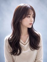 アッシュ 桜木町店(Ash)&nbsp;思わず触れたくなる、 透明感アッシュの韓国風ロング