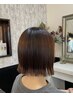 【艶感UP】カット+トリートメントカラーリタッチ+システムトリートメント