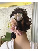卒業式 ふんわりシニヨン 着物ヘア◎20代30代40代50代
