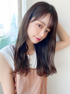 アフロート ディル(AFLOAT D'L) アフロート矢田菜津紀　20代30代暗髪薄め前髪◎髪型