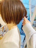 キャンバス バイ ネオリーブ 横浜西口(Canvas by neo.)&nbsp;大人かわいい小顔丸みのあるショートボブ　20代30代40代