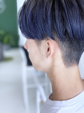 セクション(SECTION) インディゴブルーメンズマッシュ/ツーブロック/30代・40代・50代