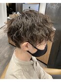 刈り上げマッシュ×ツイストスパイラルパーマ