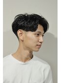 束感刈り上げビジネス七三ツーブロックアップバング200