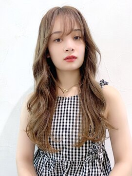 アイティー バイ アルバム 中野店(IT by ALBUM) ロングワンレン_ミニウルフテラコッタくすみブルー_8843