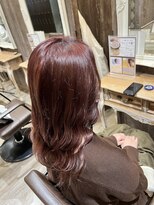 ヘアメイク Y-21 青葉台店&nbsp;ロング　×　ストロベリーショコラ　×　韓国巻き