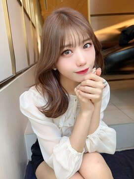 アフロートリノ(AFLOAT Leino) 大人可愛い韓国ヘア　レイヤーカット　くびれヘア　ミディアム