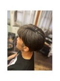 イエローベージュ☆3mm2ブロ伸ばし中