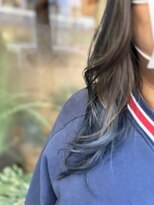 プラス エー(PLUS A)&nbsp;フェイスフレーミングカラー　オンブルー