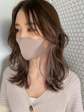 サイン 表参道(SIGN) レイヤーカットイヤリングカラーインナーカラーケアブリーチ