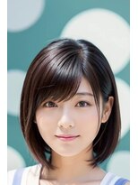 ロアゾブルーミュージアム(L'oiseau Bleu museum)&nbsp;内巻きレイヤー×ミディアムヘア