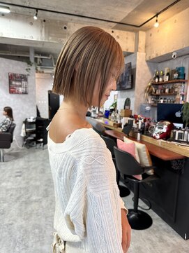 シールドヘアー 沖縄 新都心(C'LD Hair) ぷつっとボブ/タッセルボブ/切りっぱなしボブ/ハイトーンボブ