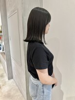 ヨーク(YOKE)&nbsp;YOKE 切りっぱなしボブ外ハネボブ結べるボブオリーブアッシュ