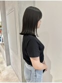 YOKE 切りっぱなしボブ外ハネボブ結べるボブオリーブアッシュ