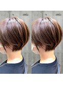 ダメージレスカラー　×   ショートボブ
