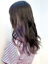 シアン(SYAN)&nbsp;インナーカラー/ラベンダーカラー/前髪カット/ワイドバング