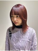 チェリーブラウン/ボルドー/レッド/艶カラー/暖色/20代30代40代