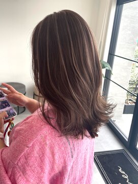 リエンスクレア(RIENS xrea) 岡山ハイライトカラー*ピンクブラウン*こっくりカラー*山本優舞