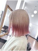 ピンク×ホワイトベージュ