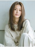 ☆ホワイトグレージュミニウルフデジタルパーマチェリーブラウン