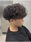 天神波巻きプードルパーマハードスパイラルマッシュメンズ強め