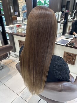 クリック 鎌取店の写真/一度触れると病みつきになるほどの手触りを実現◎今までにない髪質改善ストレートを実現◎