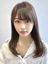 プラチナ(PLATINA) 厚め前髪レイヤーカットワンカールローレイヤーミルクティー