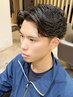 [新規]メンズカット×フェザーパーマ+炭酸泉シャンプー付￥17800→￥10900#原宿